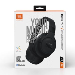 JBL Tune 760NC, Wireless Headphones with Mic, (Black)