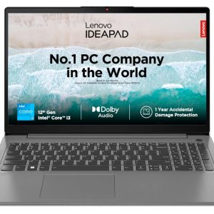 Lenovo IdeaPad Slim 3, Intel Core i3, 12th Gen, Arctic Grey