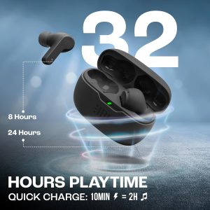 JBL Wave Beam in-Ear Wireless Earbuds (TWS) Extra Bass (Black)